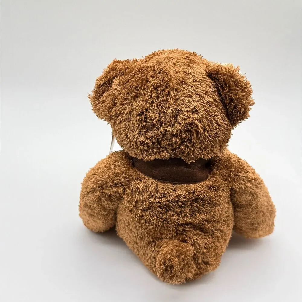 Mary Meyer Stuffed Plush Dark  Chocolate Brown Teddy Bear Beanbag Beans Toy